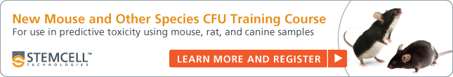 Register for new mouse/rat HSC CFU training course